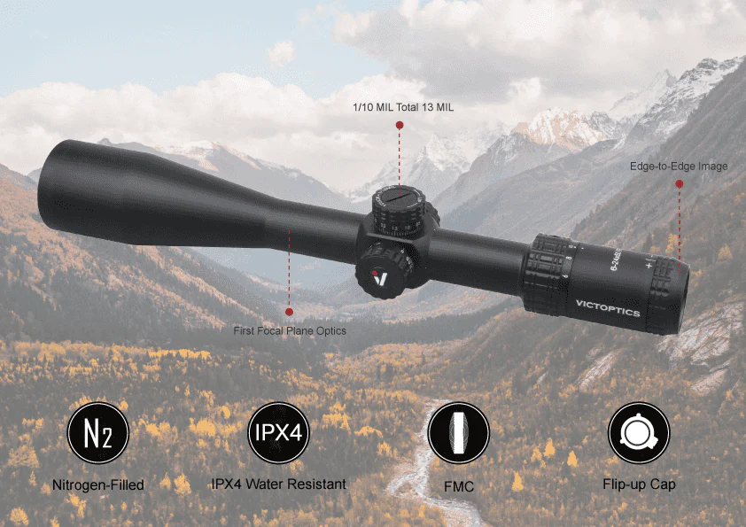 VICTOPTICS S4 6-24X50 FIRST FOCAL PLANE RIFLESCOPE WHOLESALE