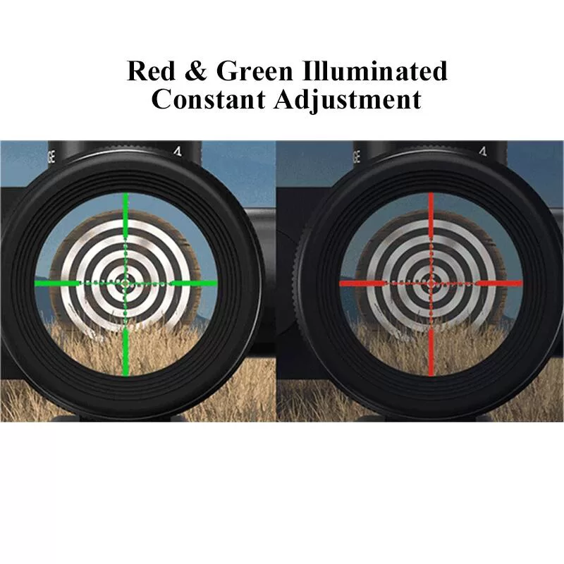 red and green rifle scope Constant Adjustment