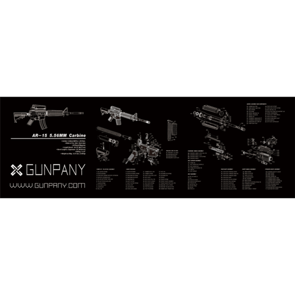 AR15 Gun Cleaning Bench Mat (SKU: SCBM-01)