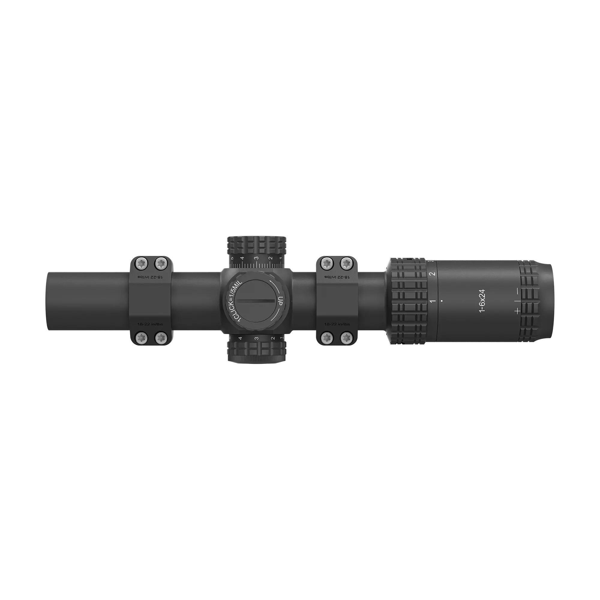 S6 1-6x24 LPVO SFP Rifle Scope w/ 1-Piece Extreme High Picatinny AR Mount Kit (SKU: OPSL122)