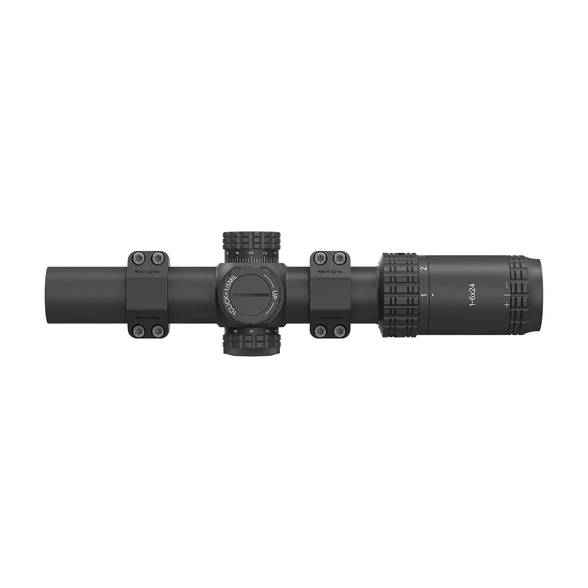 S6 1-6x24 LPVO SFP Rifle Scope & 1-Piece Extreme High Picatinny AR Mount Kit (SKU: OPSL122)