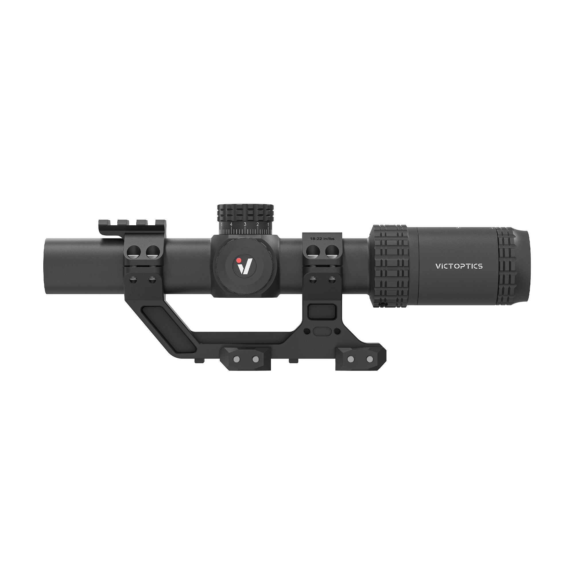 S6 1-6x24 LPVO SFP Rifle Scope w/ 1-Piece Extreme High Picatinny AR Mount Kit (SKU: OPSL122)