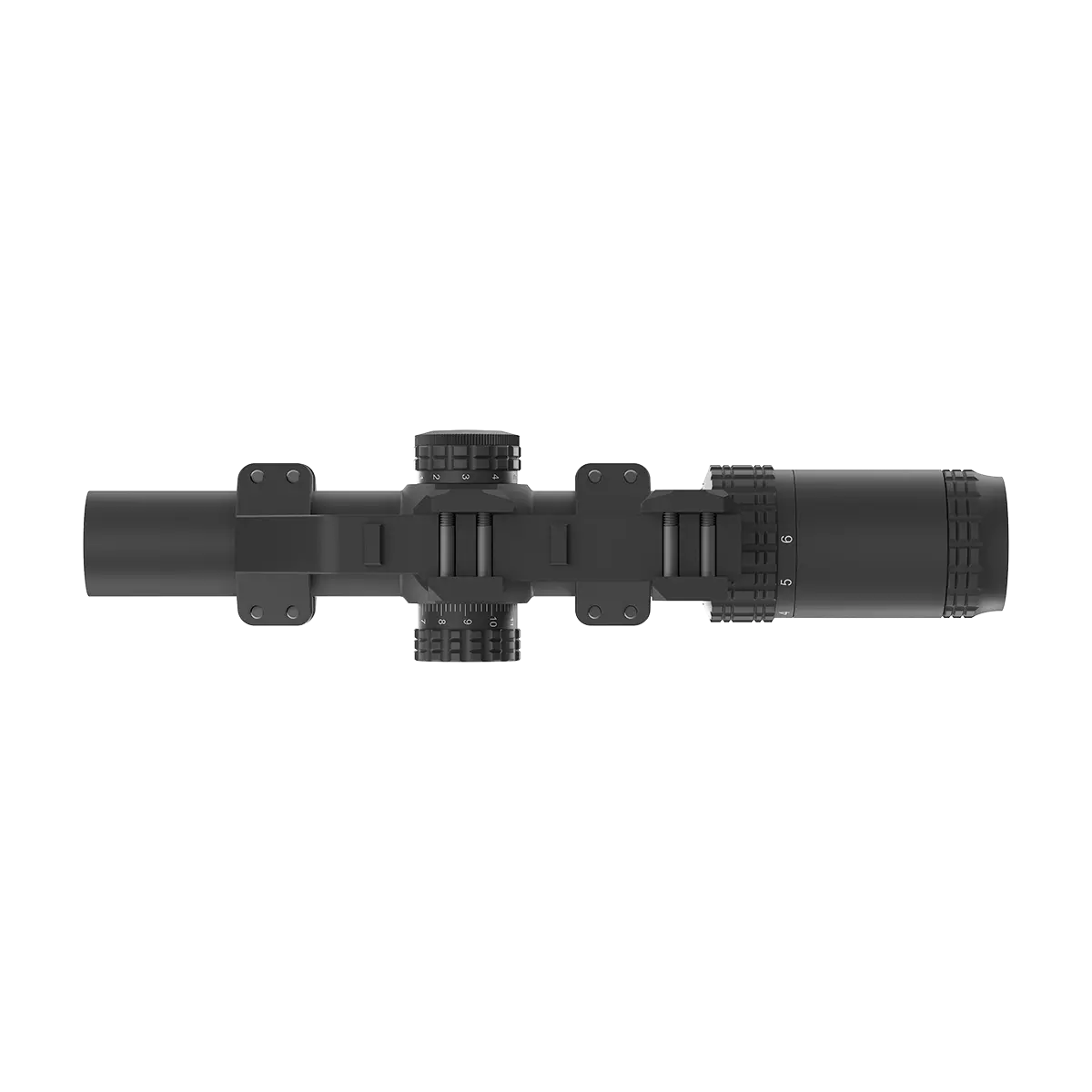 S6 1-6x24 LPVO SFP Rifle Scope & 1-Piece Extreme High Picatinny AR Mount Kit (SKU: OPSL122)