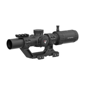 S6 1-6x24i Fiber LPVO SFP Rifle Scope w/ 1-Piece Extreme High Picatinny AR Mount Kit (SKU: OPSL133)